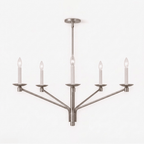 Vesper Brass Candlestick Chandelier