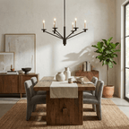 Vesper Brass Candlestick Chandelier