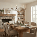 Vesper Brass Candlestick Chandelier