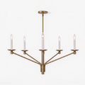 Vesper Brass Candlestick Chandelier