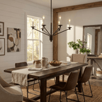 Vesper Brass Candlestick Chandelier