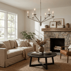 Vesper Brass Candlestick Chandelier