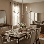 Vesper Brass Candlestick Chandelier