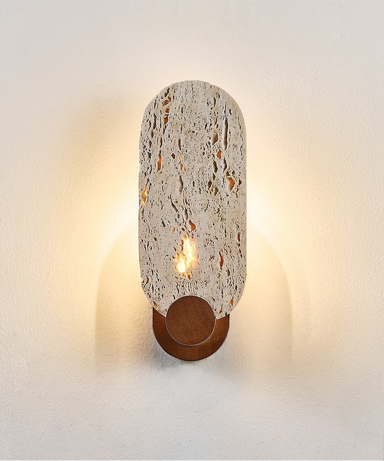 Vesper Travertine Wall Light