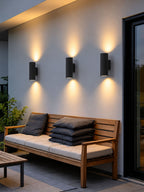 Vessaro Micro-Cement Outdoor Wall Sconce