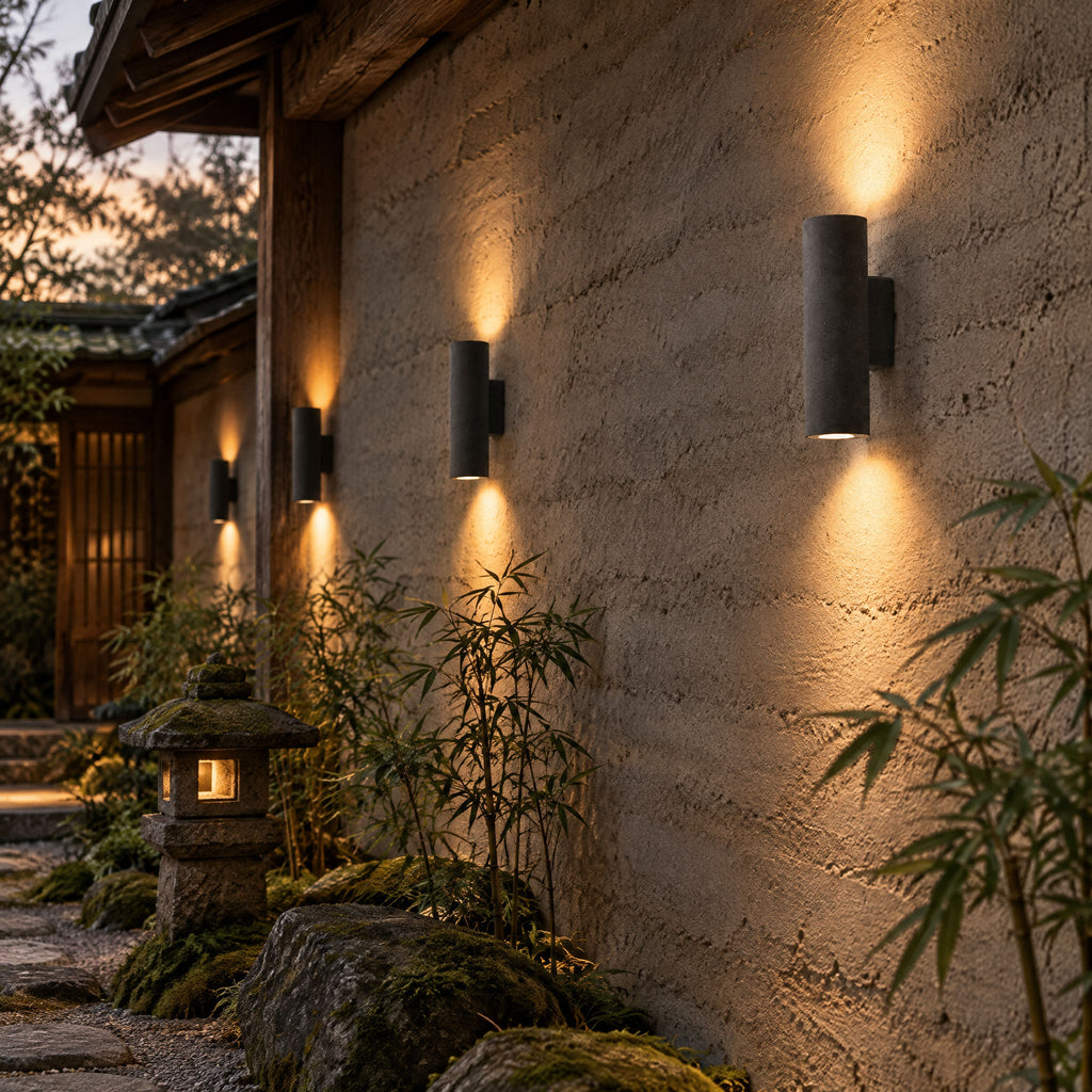 Vessaro Micro-Cement Outdoor Wall Sconce