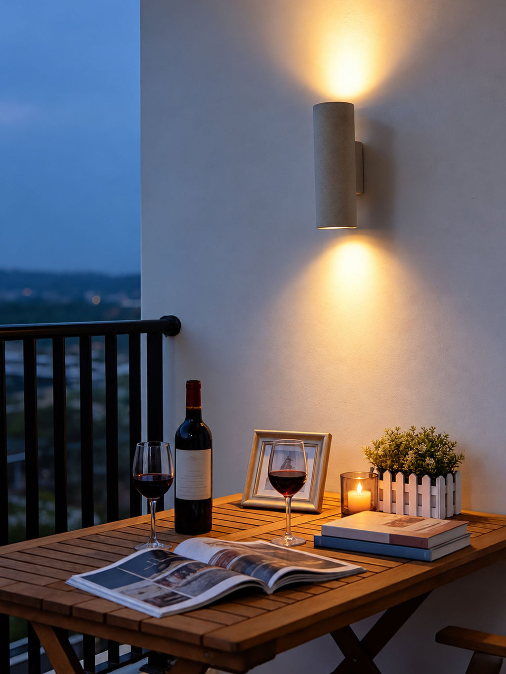 Vessaro Micro-Cement Outdoor Wall Sconce