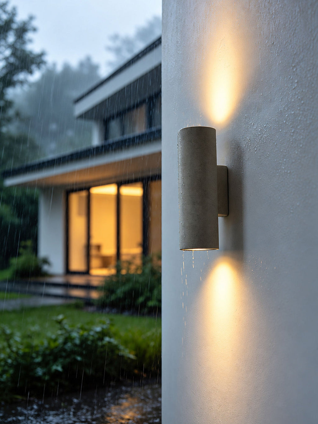 Vessaro Micro-Cement Outdoor Wall Sconce