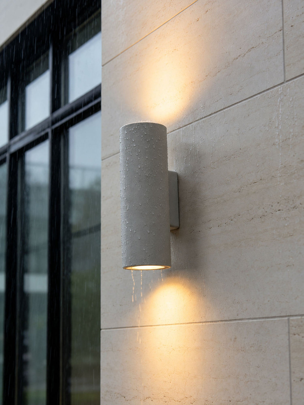 Vessaro Micro-Cement Outdoor Wall Sconce