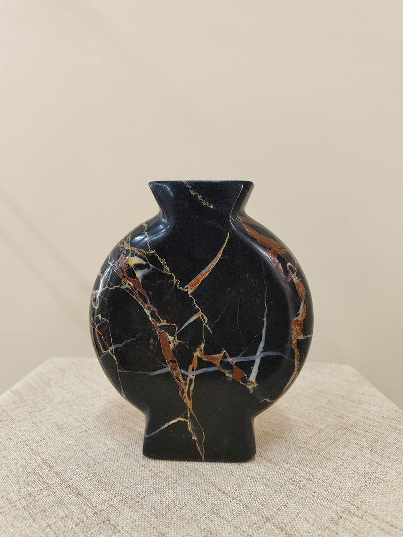 Vetra Noir Marble Vase