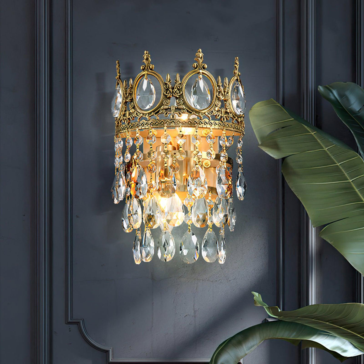 Vintage Crystal  Wall lamp
