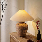 Vintage Terracotta Vase Table Lamp