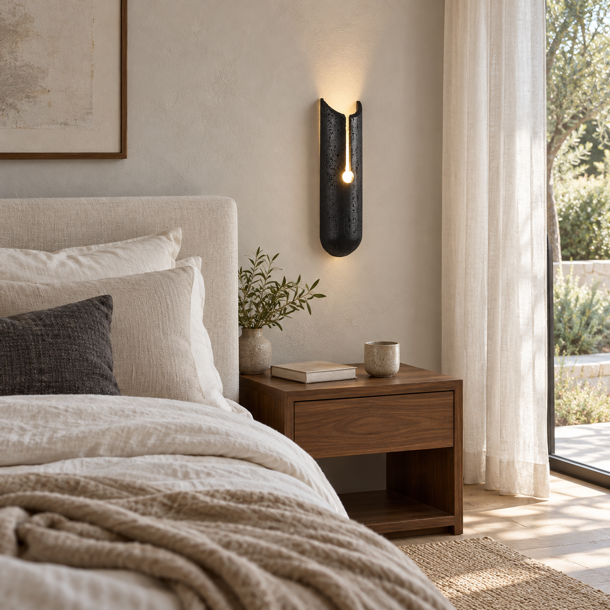 Vulca Split Stone Wall Light