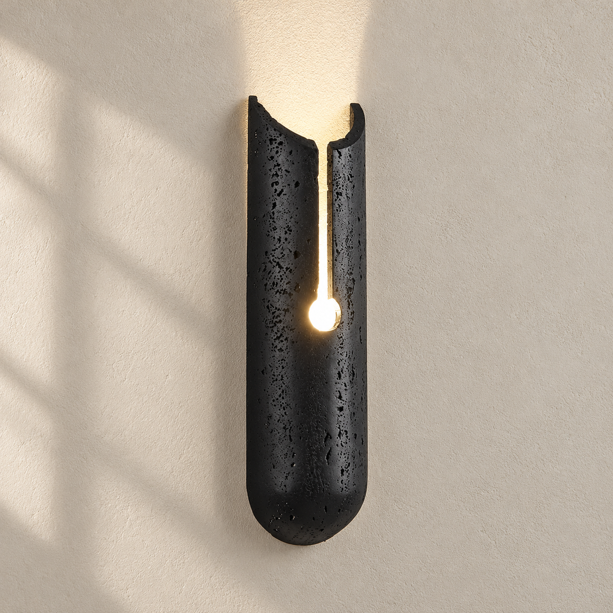 Vulca Split Stone Wall Light