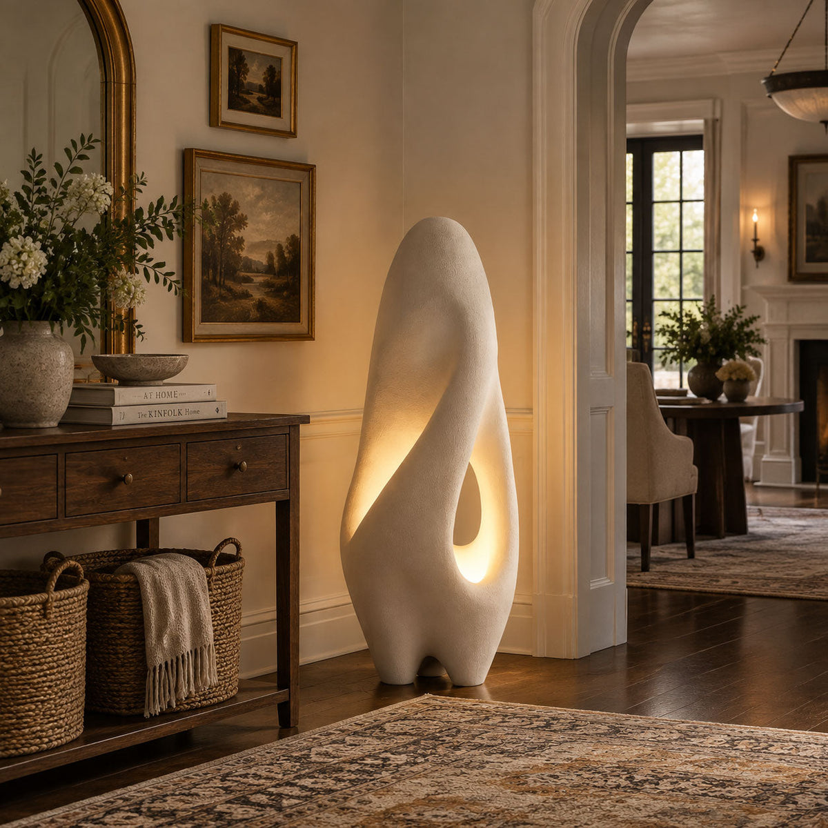Wabi-Sabi White Floor Lamp