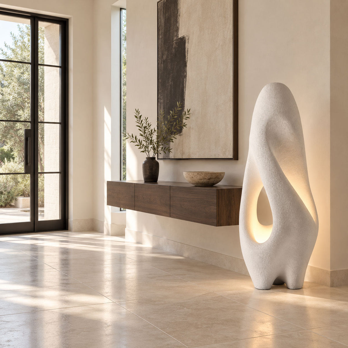 Wabi-Sabi White Floor Lamp
