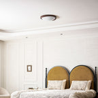 Walnut Curved Edge Ceiling Light