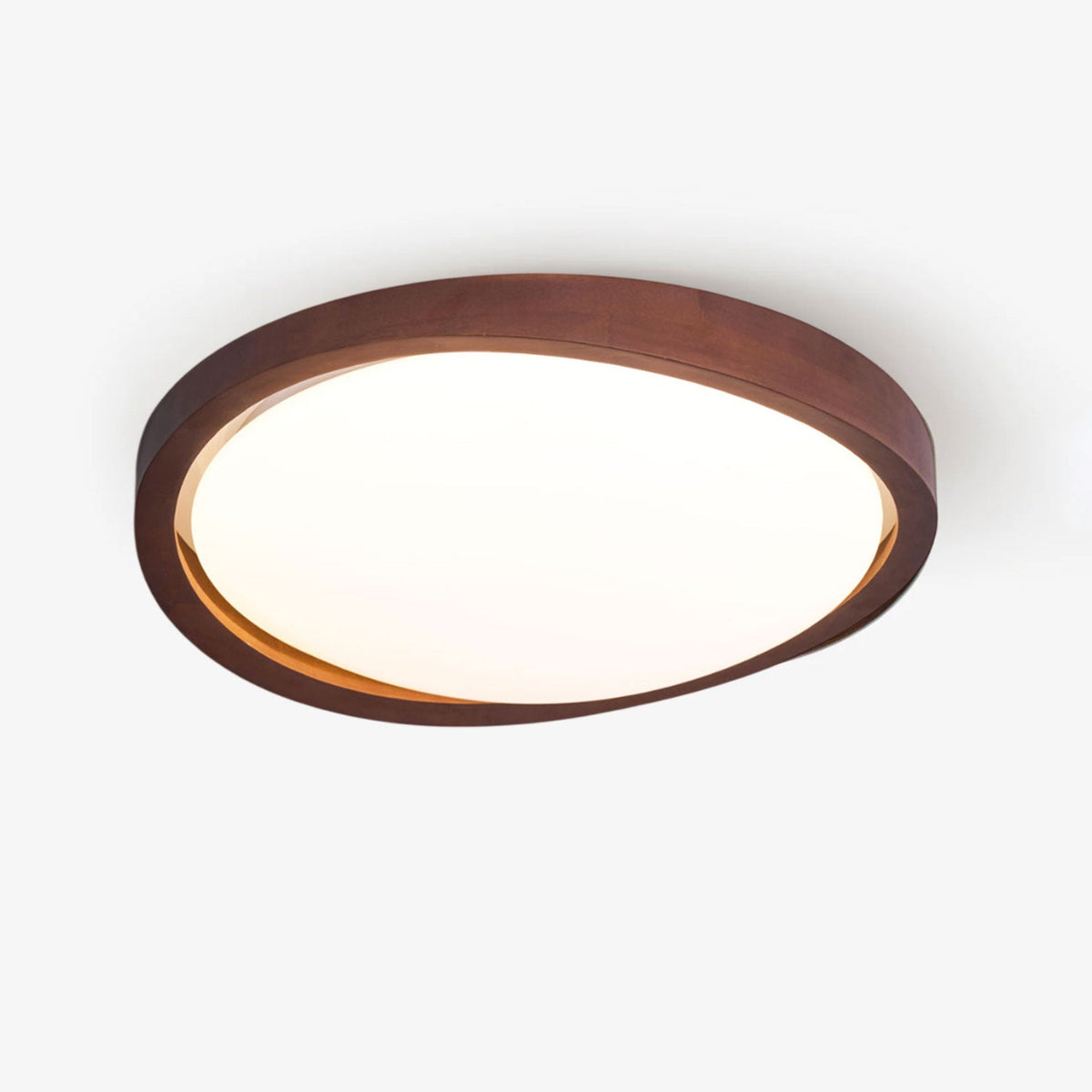 Walnut Curved Edge Ceiling Light