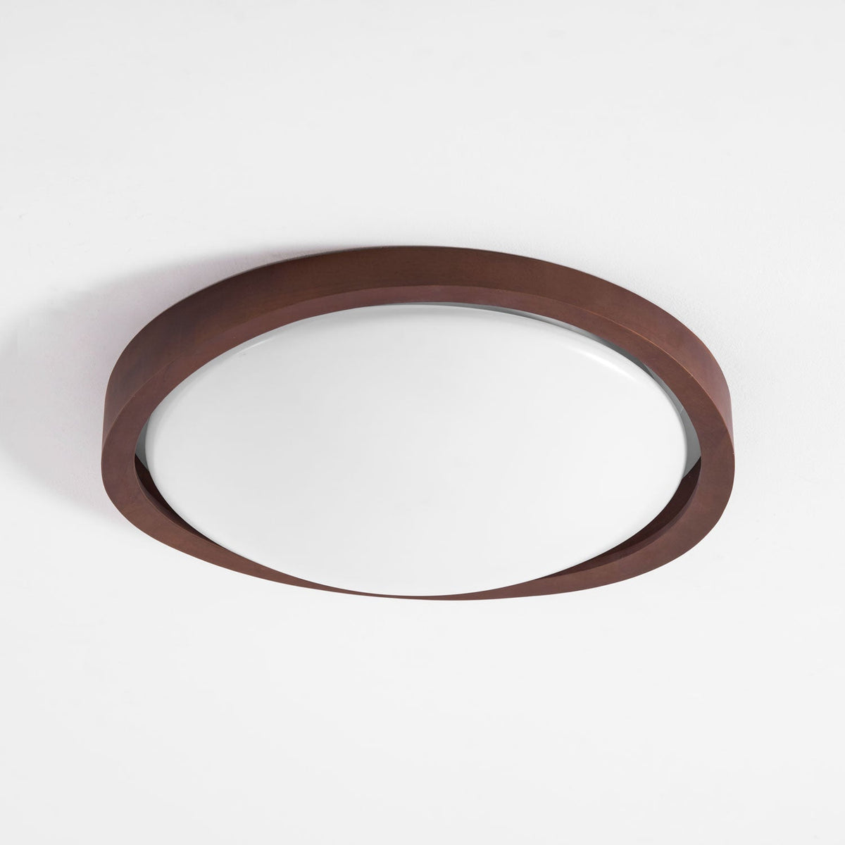 Walnut Curved Edge Ceiling Light