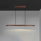 Walnut Arc Linear Pendant Lamp