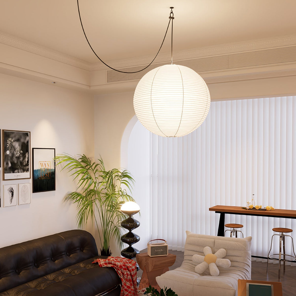 Akari A Pendant Swag Light Pendant light