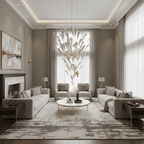 White Feather Art Deco Customize Chandelier