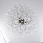 White Cloud Glass Petals Chandelier