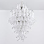 White Cloud Glass Petals Chandelier