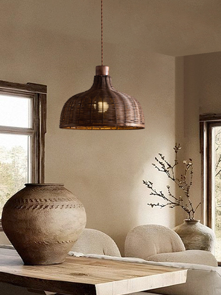 Willow Woven Rattan Pendant Lamp