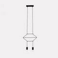 Line Art Pendant Light ∅ 13.4″ x H 78.7″ / Dia 34cm x H200cm / Black Pendant light