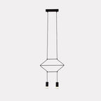 Line Art Pendant Light ∅ 13.4″ x H 78.7″ / Dia 34cm x H200cm / Black Pendant light
