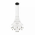 Lines Chandelier 20heads ? 47.2″ x H 78.7″ / Dia 120cm x H 200cm / Black Chandelier
