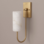 Wishbone Alabaster Wall Sconce