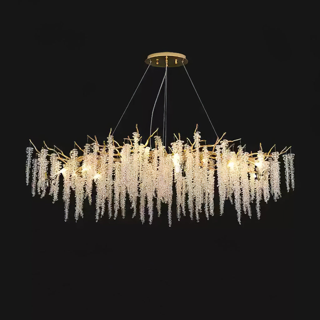Wisteria Flower Crystal Chandelier