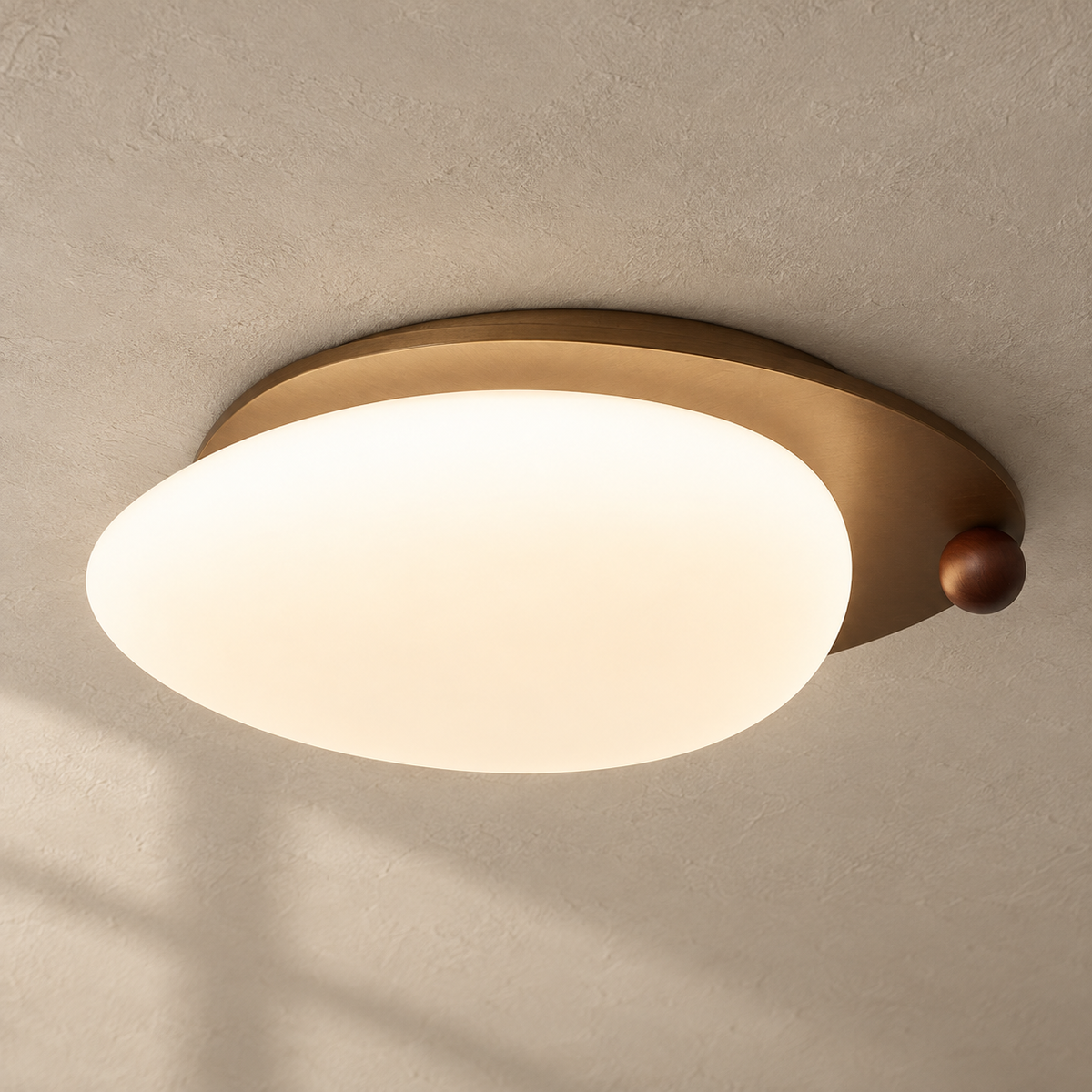 Wood Accent Ceiling Light
