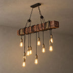 Wood Hanging Multi Chandelier