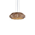 Wooden Patchwork Ring Chandelier
