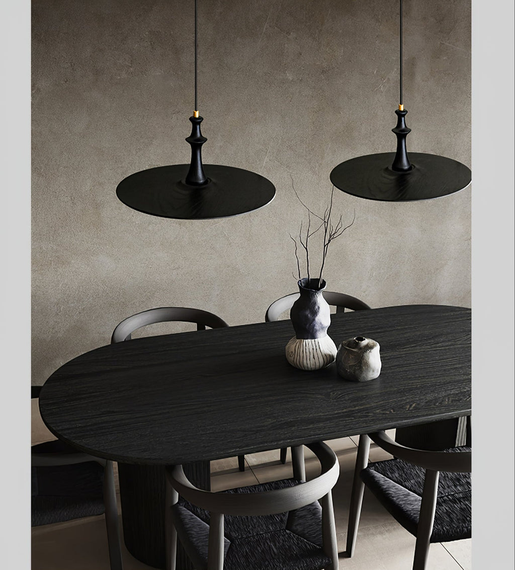 Wooden Spin Pendant Light