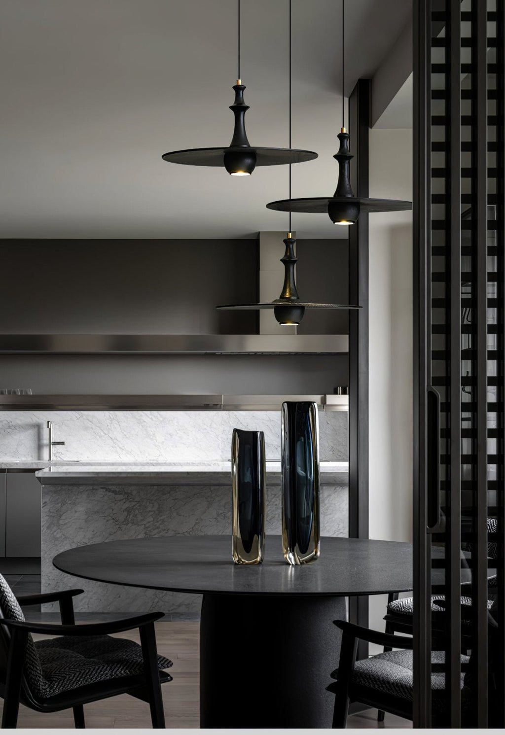 Wooden Spin Pendant Light
