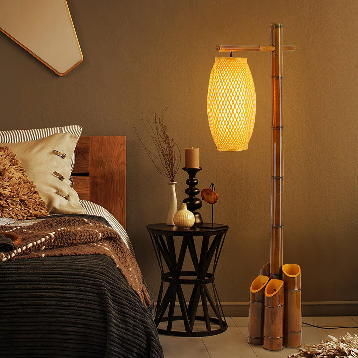 Zen Bamboo Tube Floor Lamp Floor lamp