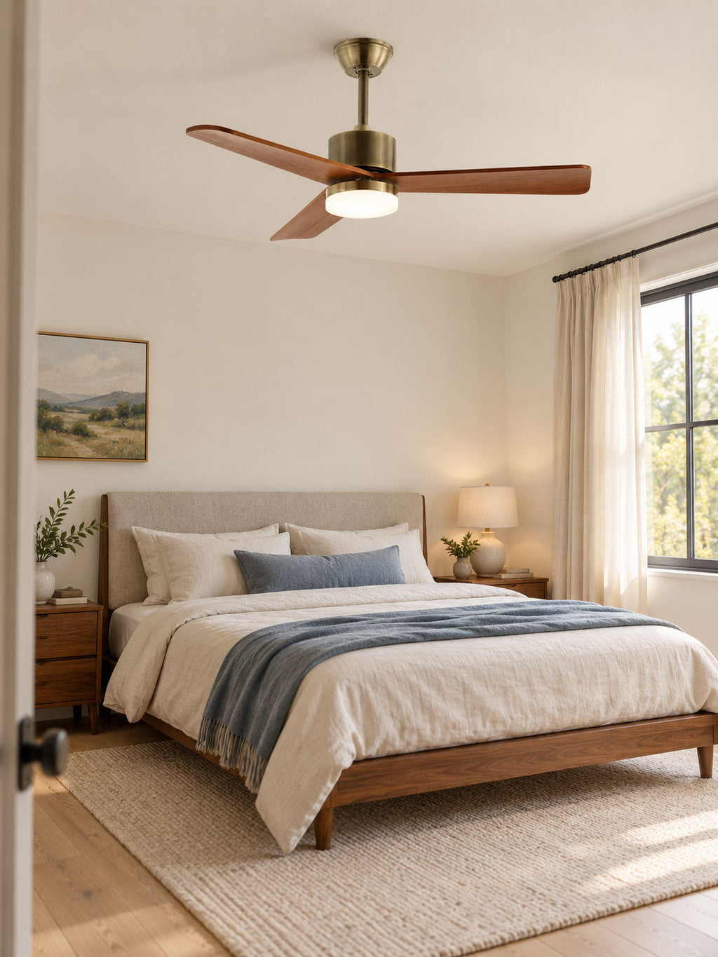 Zephyr Wooden 42"/52" Ceiling Fan Light
