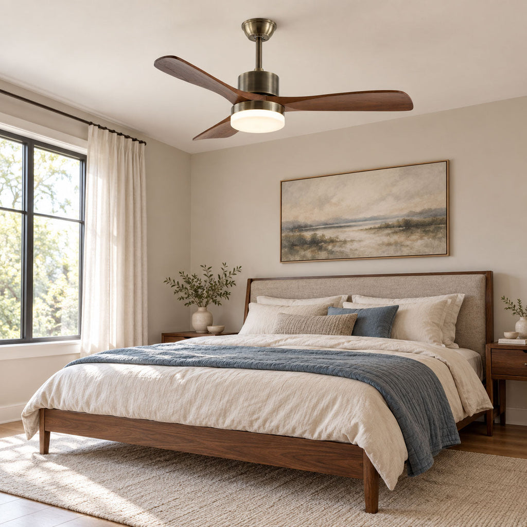 Zephyr Wooden 42"/52" Ceiling Fan Light
