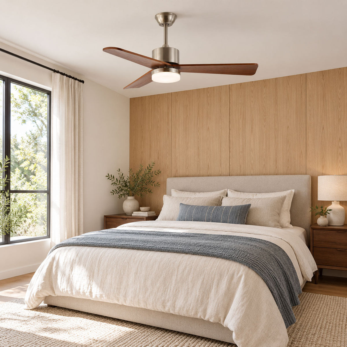 Zephyr Wooden 42"/52" Ceiling Fan Light