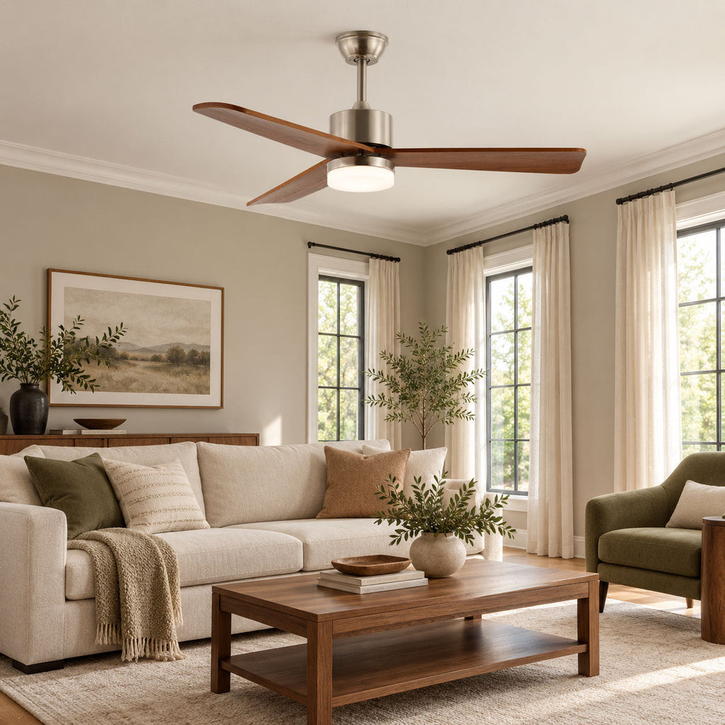 Zephyr Wooden 42"/52" Ceiling Fan Light