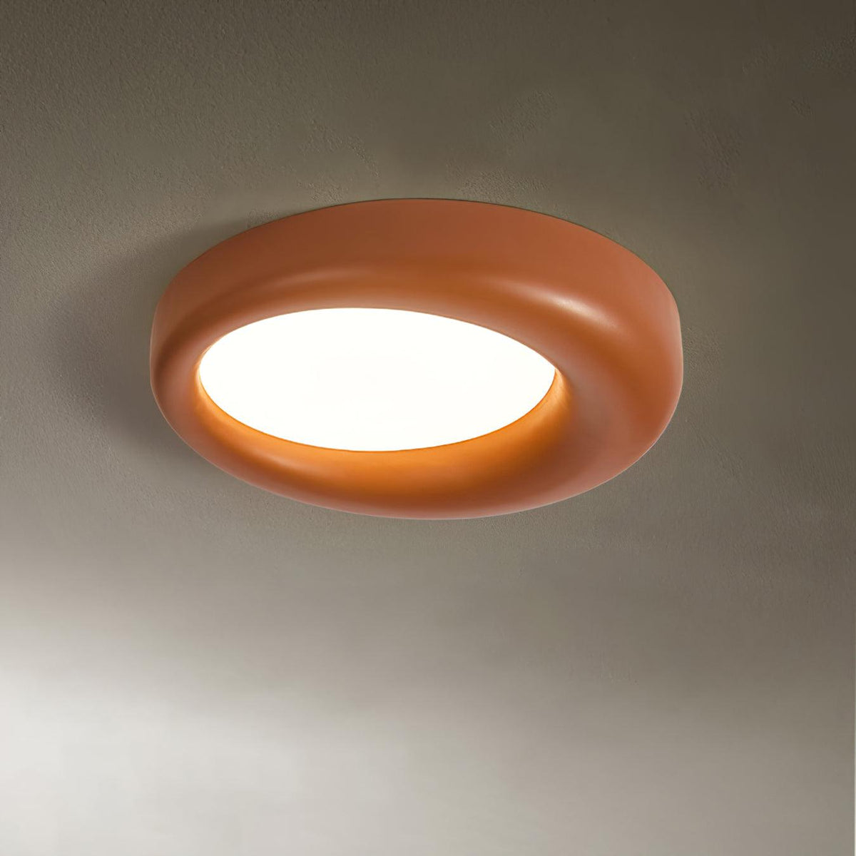 Zero Round Ceiling Lamp ∅ 22.8″ x H 3.5″/ Dia 58cm x H 13cm / Orange / Warm White Ceiling lamp