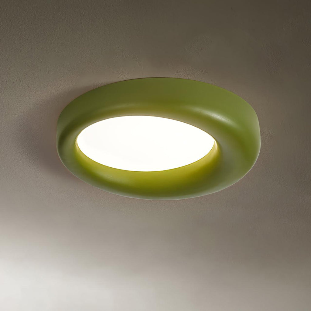 Zero Round Ceiling Lamp ∅ 22.8″ x H 3.5″/ Dia 58cm x H 13cm / Green / Warm White Ceiling lamp