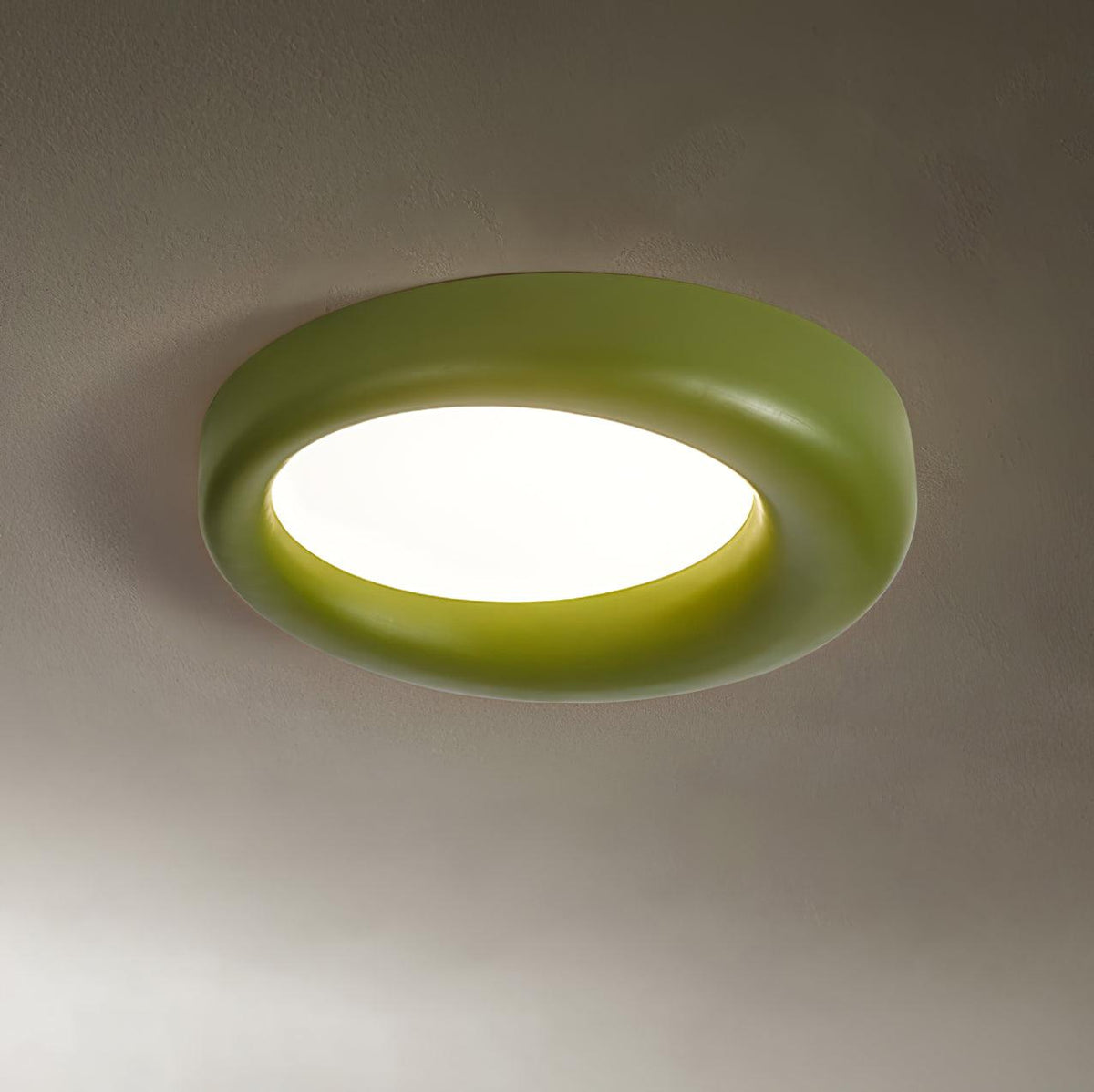 Zero Round Ceiling Lamp ∅ 22.8″ x H 3.5″/ Dia 58cm x H 13cm / Green / Warm White Ceiling lamp