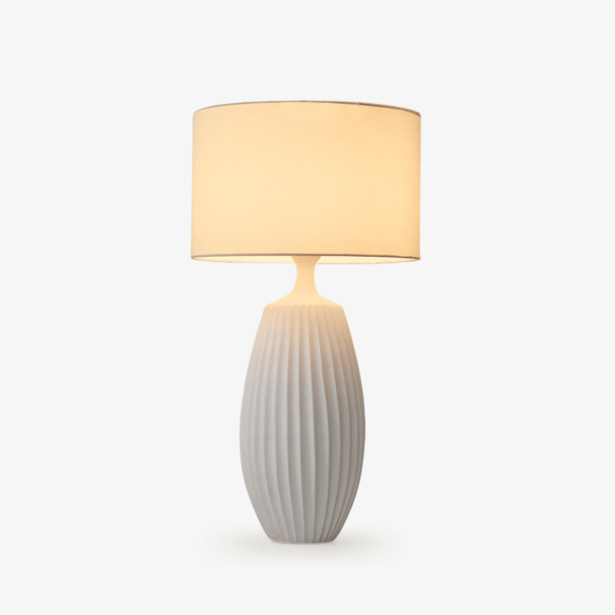 Ribbed Ceramic Table Lamp
