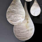 Alabaster Raindrop Pendant Light
