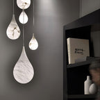 Alabaster Raindrop Pendant Light